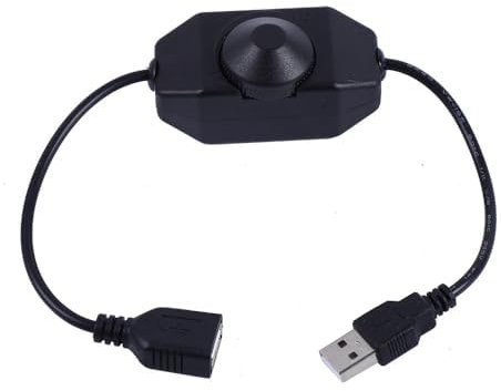 USB LED Knob Dimmer DC 5 V Band Luminosità Regolazione Interruttore Controller Spina per 5050 3528 2835 5 Volt Strisce luci (USB Knob Black)