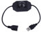 USB LED Knob Dimmer DC 5 V Band Luminosità Regolazione Interruttore Controller Spina per 5050 3528 2835 5 Volt Strisce luci (USB Knob Black)