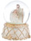 Schneekugel aus Glas und Harz mit Krippe, 7,5 x 7,5 x 9,5 cm