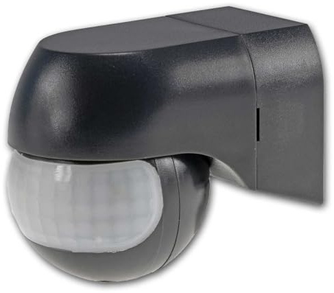 world-trading-net - Bewegungsmelder 180° CBM Slim, Farbe anthrazit, 1-800W, 12m, LED-geeignet, IP44