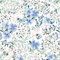 Reqfen Self Adhesive Wallpaper Floral Wallpaper 41CMx3M Peel and Stick Wallpaper Blue Flower and Leaf Wallpaper Waterproof Vinyl Film Contact Paper for Living Room Bedroom Bathroom Wall Cabinet Shelf