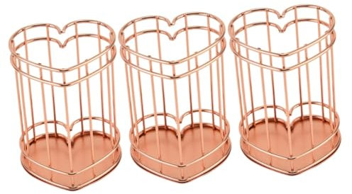 STOBOK 3St -Stifthalter schreintischorganizer Schreibtisch Organiser moderner Pinselstifthalter Stifthalter Metall Kosmetikbehälter Stifte + Bleistift Kosmetik Eimer Stiftbecher