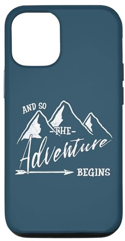 Hülle für iPhone 14 The Adventure Begins Das Abenteuer geht los Wanderer