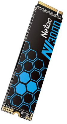 Netac NV3000 - Unidad interna de estado sólido SSD NVMe de 250 GB M.2 de 2280 mm PCIe3.0 3D NAND con disipador de calor, hasta 3000/1400 MB/s, para jugadores de PC, carga de juegos, oficina, NV3000