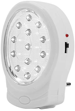 Lampe de Secours Lumineuse et Rechargeable, Lumière Automatique en Cas de Panne de Courant pour la Maison (Prise UE)
