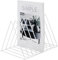 Jeesblsy Support de Rangement pour Disques Vinyles, Porte Journaux Magazines Livres en Métal 9 Emplacements, Décoration pour un Bureau, une Étagère, Blanc