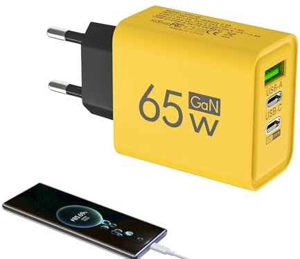 65W Chargeur Rapide USB C, Multiport Type C Chargeur Compatible, Bloc De Chargeur À Charge Rapide, QC3.0 Chargeur Multi-Ports USB C Charge Rapide Adaptateur De Charge, Chargeur Portable