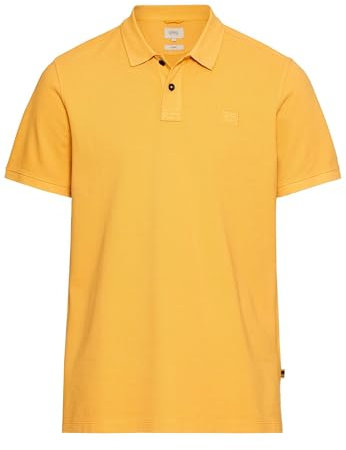 camel active Herren Kurzarm Poloshirt aus Baumwolle Orange, Menswear-L