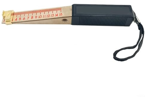 WIIYENA Fire Door Gap Gauge Tool, Door Gap Measuring Tool Flatness Deviation Feeler Gauge Copper Vernier Caliper for Thickness Measurement