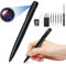 WEXIOKRV - Pluma de cámara oculta con 32 GB de almacenamiento, kit de accesorios, color negro