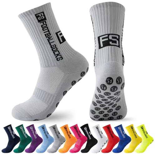 MPXEAVG 3 Paare Socken Fussball, Grip Socken Fußball, Fußballsocken Herren Damen für Fussball Basketball Laufen