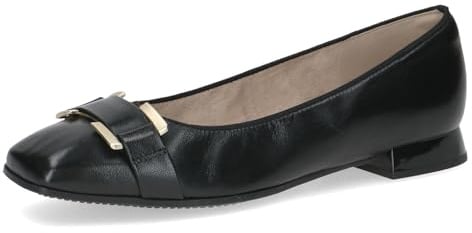 CAPRICE Women's 9-22101-45 Ballerina, Black (Black Nappa), 6 UK