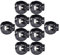 xbiez CR2477 Knopfzellen-Batterie-Buchsenhalter für 3-V-Knopfbatterie, Schwarz, 10 Stück