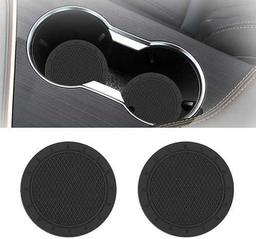 Rdgnls 2 Pièces Dessous Verre Voitures, pour Audi TT (2 Seats) Roadster MK2 2007-2014 Anti-Dérapant Porte Gobelet Coaster Voiture Accessoires d'intérieur,B