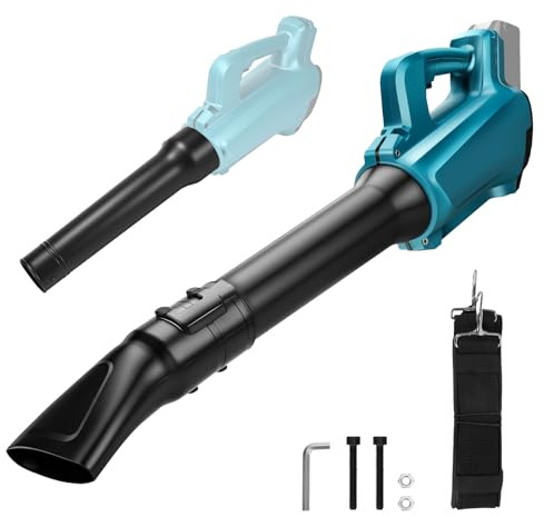 Akku Laubbläser Kompatibel mit Makita 18V Akkus, 5-stufig einstellbar Luftgeschwindigkeit Gebläse, 28000 r/min, Elektrischer Laubbläser für Garten, Schnee, Staub, Rasenpflege (ohne Akku und Ladegerät)