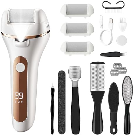 SilkGlow Electric Foot Callus Remover, Foot File Pedicure Tools