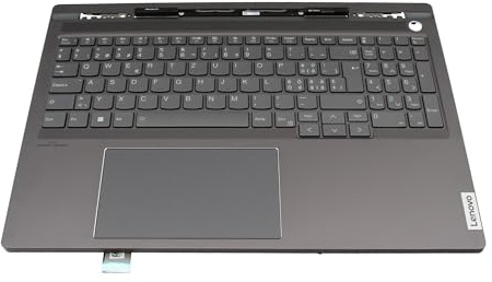 Lenovo 5CB1L68957 Original Tastatur inkl. Topcase CH (Schweiz) grau/grau mit Backlight für ThinkBook 16p G4 IRH (21J8)