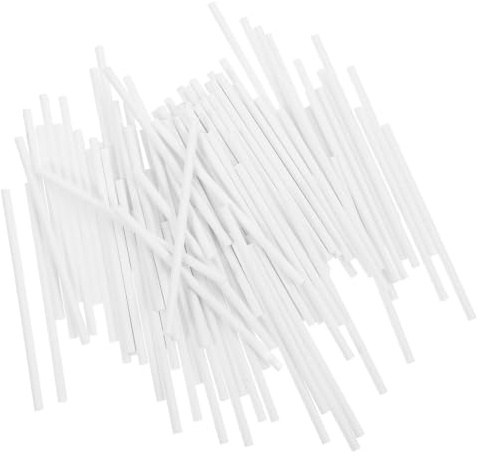 SAFIGLE 300 Pezzi Bastoncini per Lecca Lecca Lunghi in Carta Bianca Bastoncini per Dolci Fai da Te per Caramelle Cake Pop e Decorazioni di Torte Resistenti e Facili da Usare