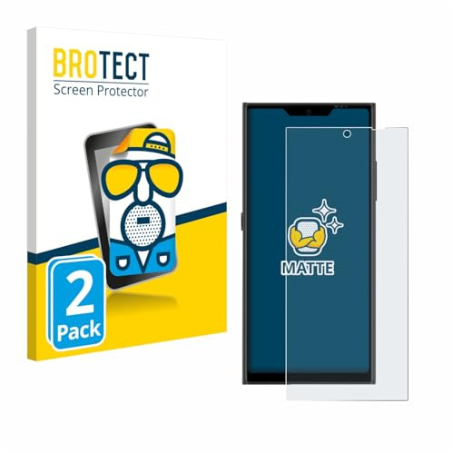BROTECT Schutzfolie für Jolla Phone | 2 Stück Entspiegelnder Displayschutz Made in Germany Matte Displayschutz-Folie Anti-Reflex Anti-Fingerprint Einfache Montage