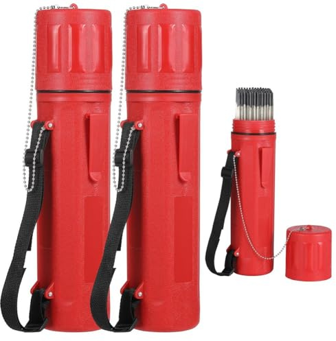 Moliuoly Welding Rod Storage Tube, Wasserdicht, Luftdicht, Für Elektroden 3.2 mm, 4 x 4 x 14 Zoll, 2 Stück, Für Werkstatt, Garage, Industrie