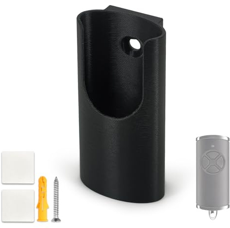 Handsender Halterung Fernbedienung für Hörmann HSE4-868-BS - Garagentor Ersatzteile Wandhalterung Fernbedienung für Hörmann HSE4 HSE2-868-BS HSE1-868-BS, Zubehör für Garagentoröffner, ABS, Schwarzes