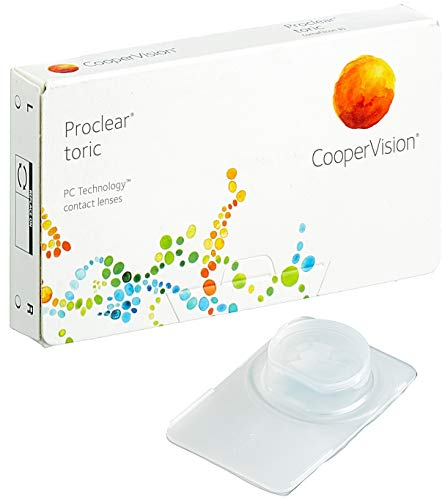 Proclear Toric, torische Monatslinsen weich, 6 Stück / BC 8.8 mm / DIA 14.4 / CYL -0,75 / Achse 120 / -04,00 Dioptrien