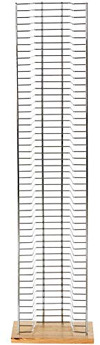 Watsons on the Web Tower - Free Standing Dvd Storage Rack - Silver