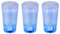 LED-Highlights Glas Becher Schnapsglas 60 ml 4 er Set LED blau Bar Kunststoff Trinkglas mit Batterie