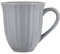 Kaffeebecher, Tasse MYNTE French Grey hellgrau für 300ml Steingut Ib Laursen