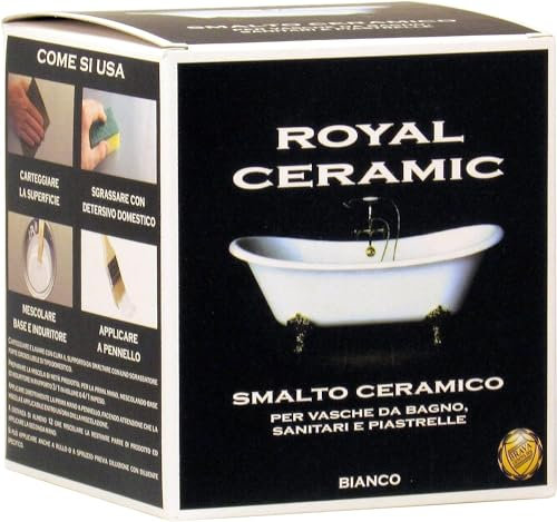 Brava RC3 - Esmalte cerámico bicomponente blanco para bañeras, azulejos o cristal, 375 ml