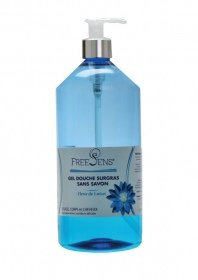 Gel Douche Surgras Lotus Bleu sans savon FREESENS 1litre