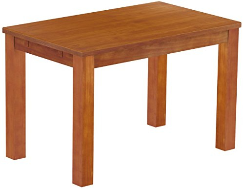 Esstisch Rio Classico 120x73 cm Kirschbaum Holz Pinie Massivholz Esszimmertisch Echtholz ausziehbar vorgerichtet für Ansteckplatten Brasilmöbel
