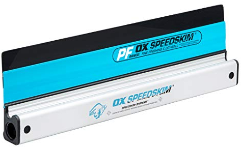 OX Speedskim Plaster Skimming Finishing Rule - PF450mm I Plastic Flexible Blade & Extruded Aluminium Handle