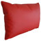 Quattro Meble Rot Echtleder Kissen Sofa & Stuhl Dekokissen Zierkissen Echtleder Rückenkissen Rindsleder Echt Leder Modell 1EL (40 x 60 cm)