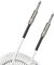 D'Addario Guitar Cable - Guitar Lead - Instrument Cable - Guitar Accessories - Coiled Cable - 30 Feet/9.14 Meters - White - 1 Pack