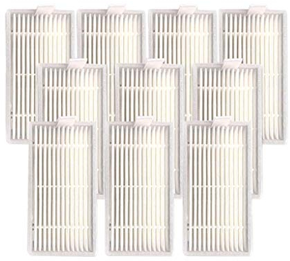 Ilife Saugroboter Ersatzteile Zubehör, 10 Stück Hepa Filter Ersatz Allergie Hepa Filter Set für Ilife V50 V5SPRO V5S Robot Sweeper