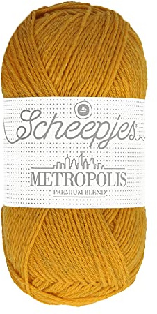 Scheepjes Metropolis 50g - 036 Tehran, Geel Haak- en Breigarens