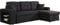 habitat et jardin Ecksofa reversibel mit Schlaffunktion Axel - 3-Sitzer - Schwarz