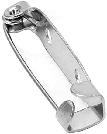 30 Stück Premium Broschennadeln Silber in den Größen - 16mm bis 45mm wählbar - Anstecknadeln Sicherheitsnadeln Metall Edelstahl für Schmuck- und Handarbeiten Broschennadel Sicherheitsnadel (30, 45mm)