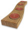BUNBAN Natur Kerzenhalter Holz, 4-flammiger Teelichthalter, geschwungen 30 x 5,5 x 2,3 cm (Kiefer-Sperrholz)