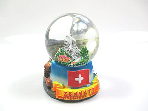Zermatt Matterhorn Wallis Schneekugel Snowglobe 4,5 cm Schweiz Souvenir