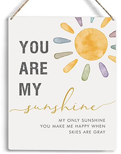 You Are My Sunshine, inspirierende Wanddekoration, rustikale Schilder, Kunstwerk für Küche, Wohnzimmer, Schlafzimmer, Badezimmer, Heimdekoration, spirituelle Dekoration, 25.4x20.3 cm