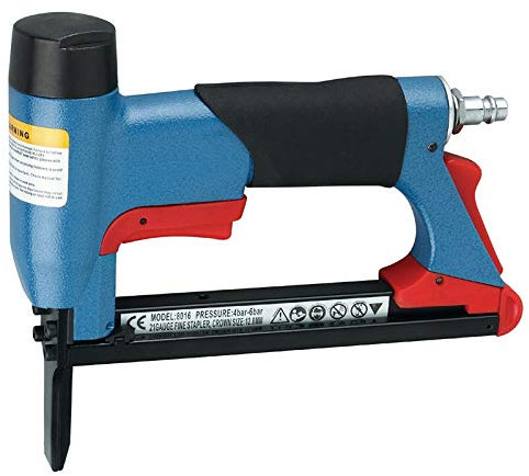 8016Ln Langmund Bea Heftgerät, pneumatisch, Luftnagler, feines Werkzeug für Möbel, Nagler, Druckluftwerkzeug, elektrisches Werkzeug