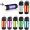 Delamiya 8 Stück Mini Taschenlampe Kinder, Mini Led Taschenlampe, USB Wiederaufladbare Silikonbeschichtung IPX8 Wasserdicht Taschenlampen mit Schlüsselbund, Camping Handlampe Taschenlampe für Camping