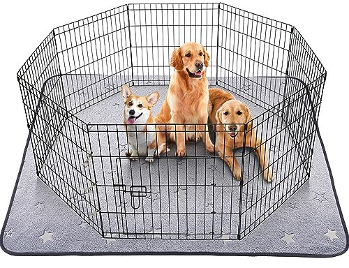 Washable Puppy Pads Extra Large, 182x182cm Fast Absorption Reusable Puppy Pads, Dog Pee Pad xl, Waterproof Whelping Pads, Non-Slip Large Puppy Training Pads Pet Playpen Puppy Mat for Floor, Dog Crate