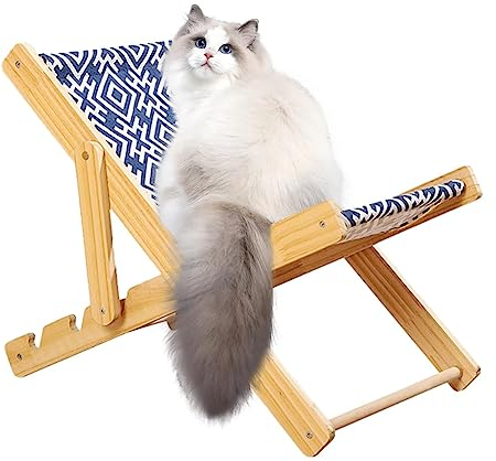 Liegestuhl für Katzen – Bett für Katzen und kleine Hunde, 10 kg