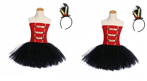 Toyvian 2st Kinder Haargummis Halloween-Tutu-kostüm Halloween-Tutu-Kleid Minze Löwenbändiger Cosplay Tutu Dreams Nussknacker Kostüm Anzüge Für Kinder Baby-kit Clara Mädchen Weihnachten