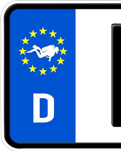 2X Taucher Schwimmer Aufkleber Tauchen Sticker Fisch Karpfen Bass Wasser CarpAufkleber Sticker Kennzeichen Nummernschild XXX