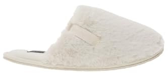 Calvin Klein Jeans Hotel Slipper Fur After Glow Hausschuhe, Damen, Beige (Triple Eggshell), 38 Eu