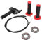 IUVWISN Gruppo acceleratore per moto da 22 mm gas rapido, cavo universale per acceleratore, per Dirt Pit Bike, Mini Bike, colore: nero